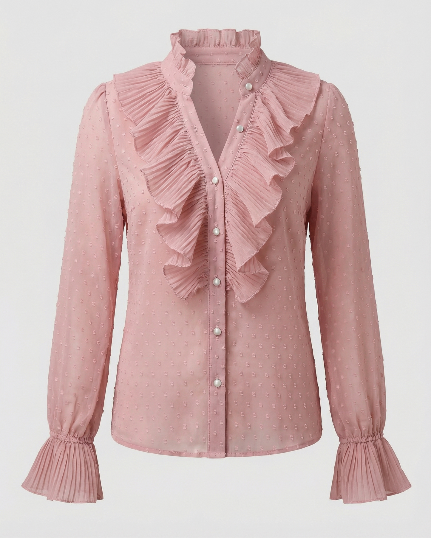 Damen Bluse Rüschendekoration Elegantes Design