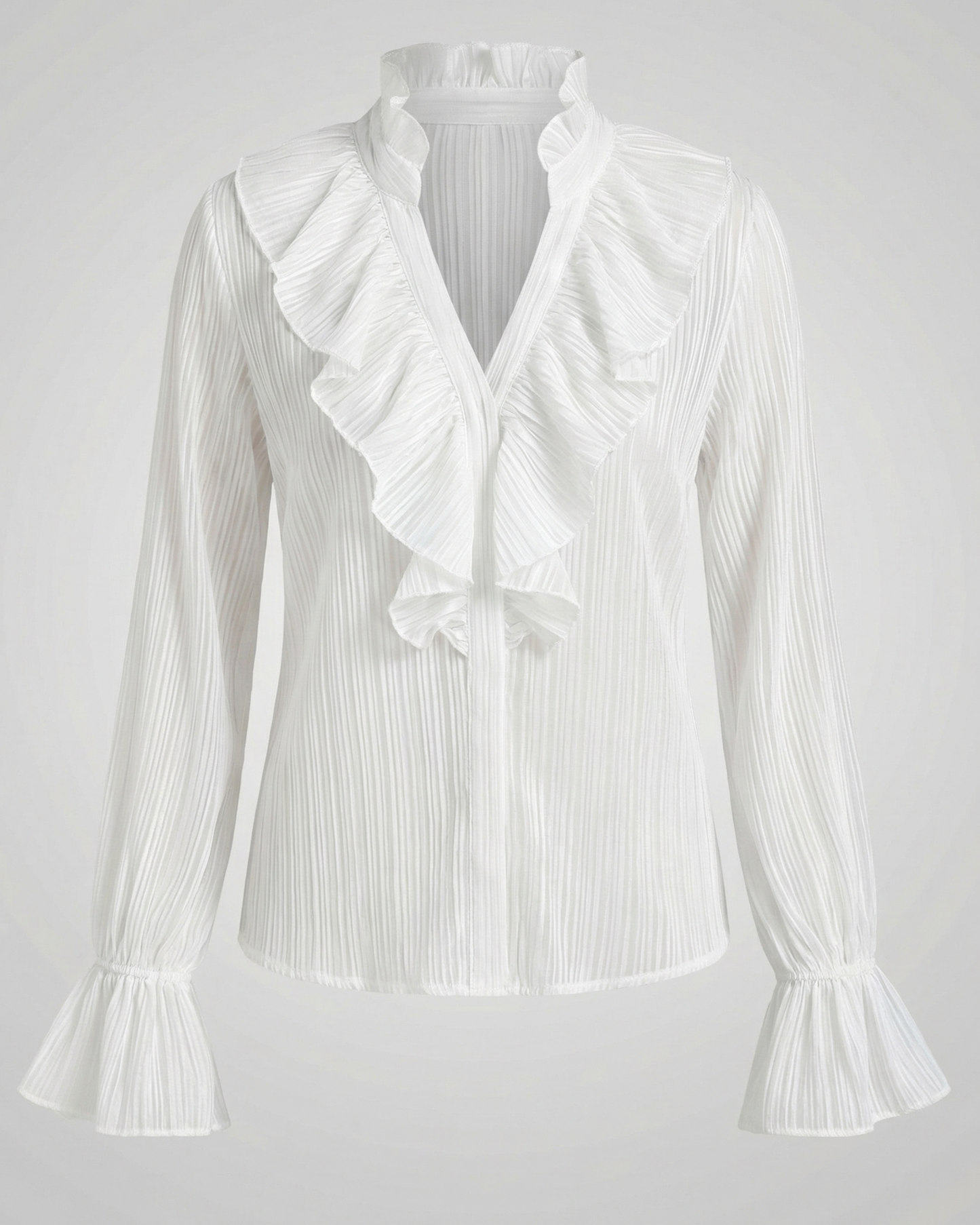 Damen Bluse Rüschendekoration Elegantes Design