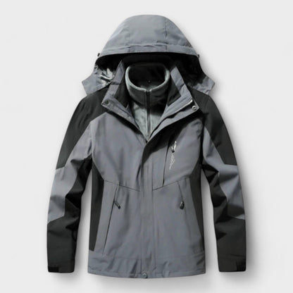 Herren Wanderjacke Lang Winter Daunen