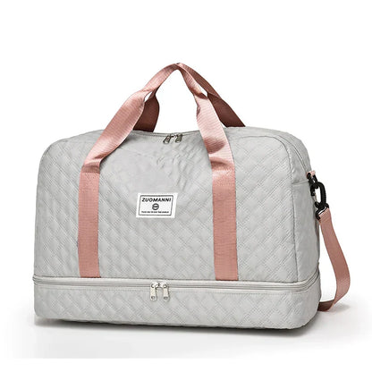 Reisetasche Leicht Diamantmuster Kabinentauglich Faltbar