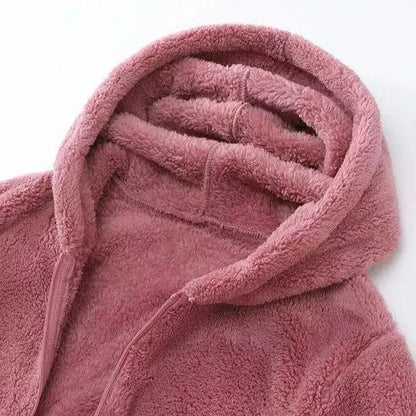 Damen Winterjacke Kapuzenjacke Reißverschluss Kuschelig