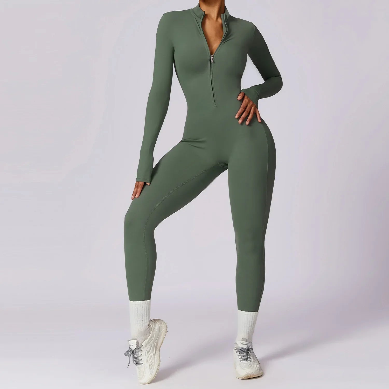 Nahtloser Sportlicher Jumpsuit für Damen - Norvielle