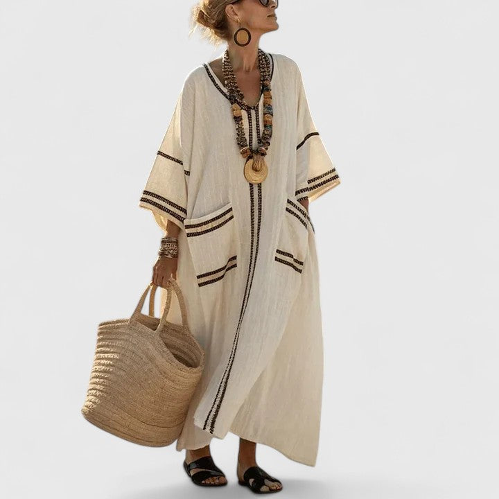 Damen Maxi Kleid Boho Stil - Norvielle