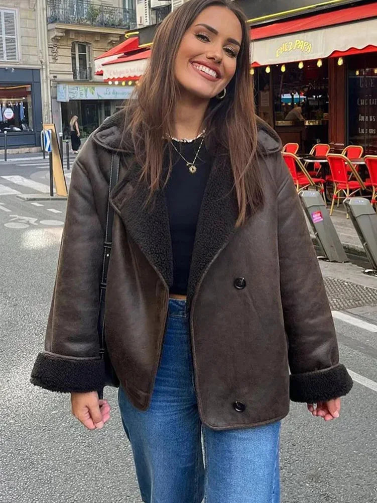Norvielle Damen Fleece-Jacke Stylisch