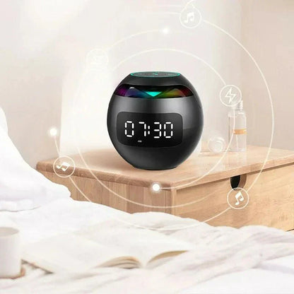 Bluetooth Lautsprecher Wecker LED Nachtlicht 2200mAh