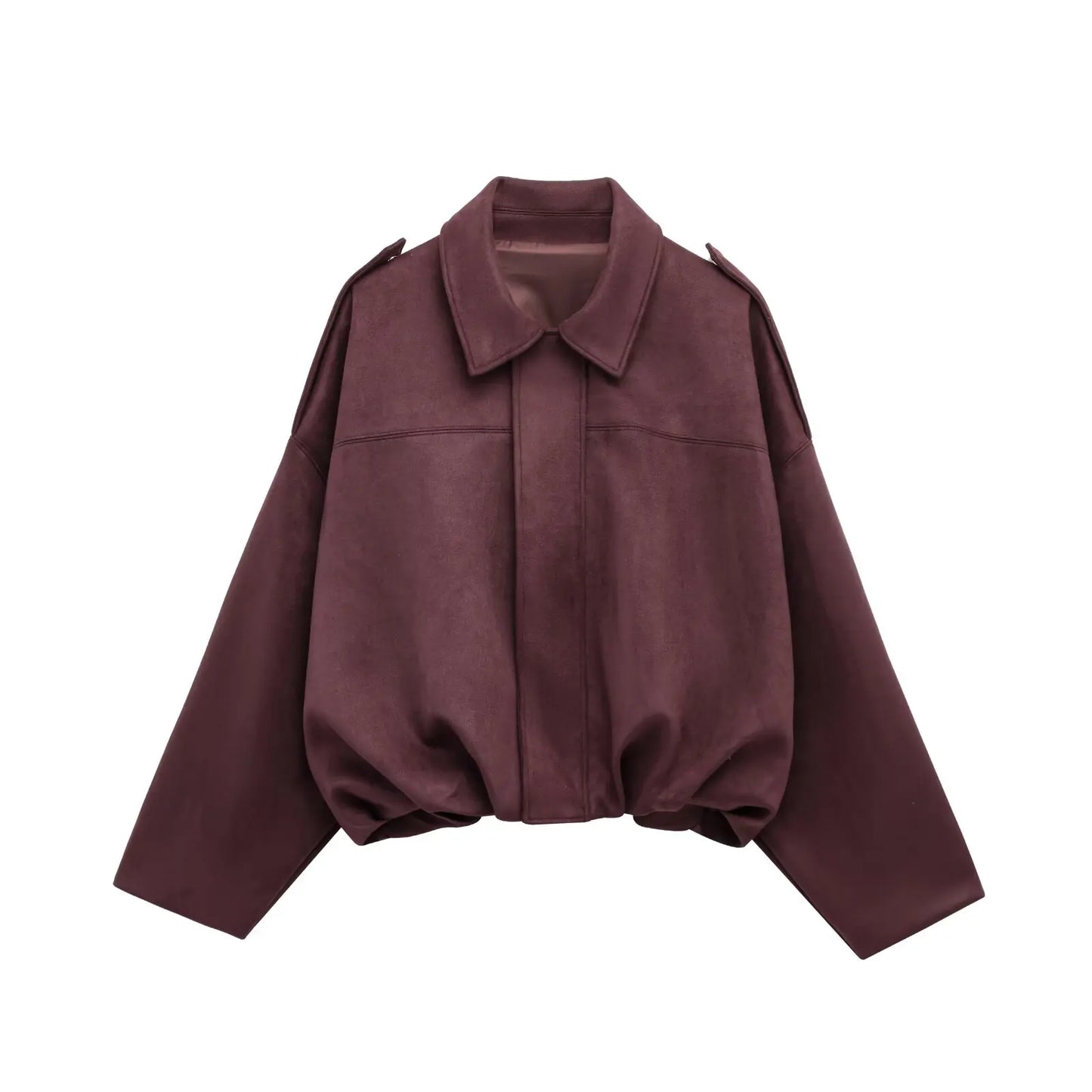 Valeria Jacke in Bordeaux-Rot – eleganter Herbstlook
