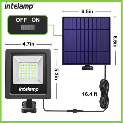 Solar LED Sicherheitsstrahler 2er-Pack 1200LM IP65 Wasserdicht
