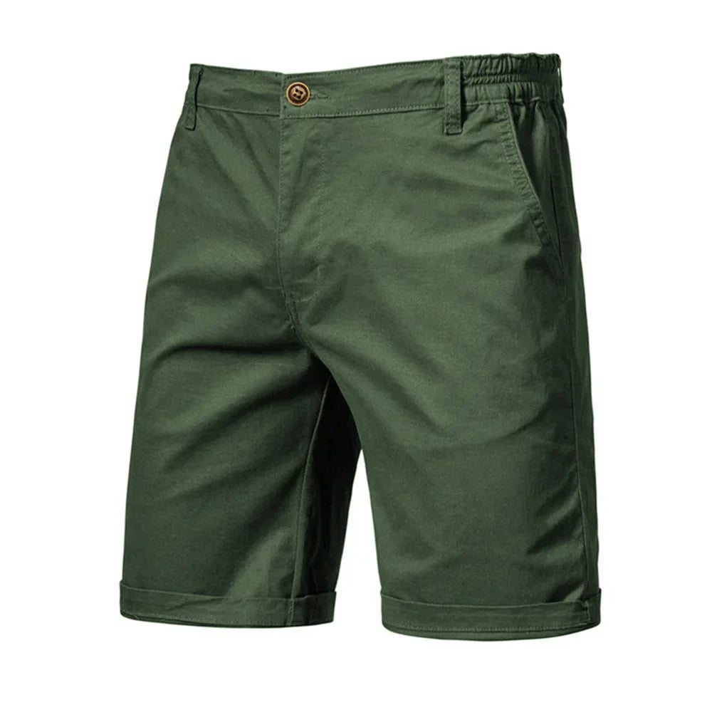 Herren Chino-Shorts mit Knopfleiste Beige