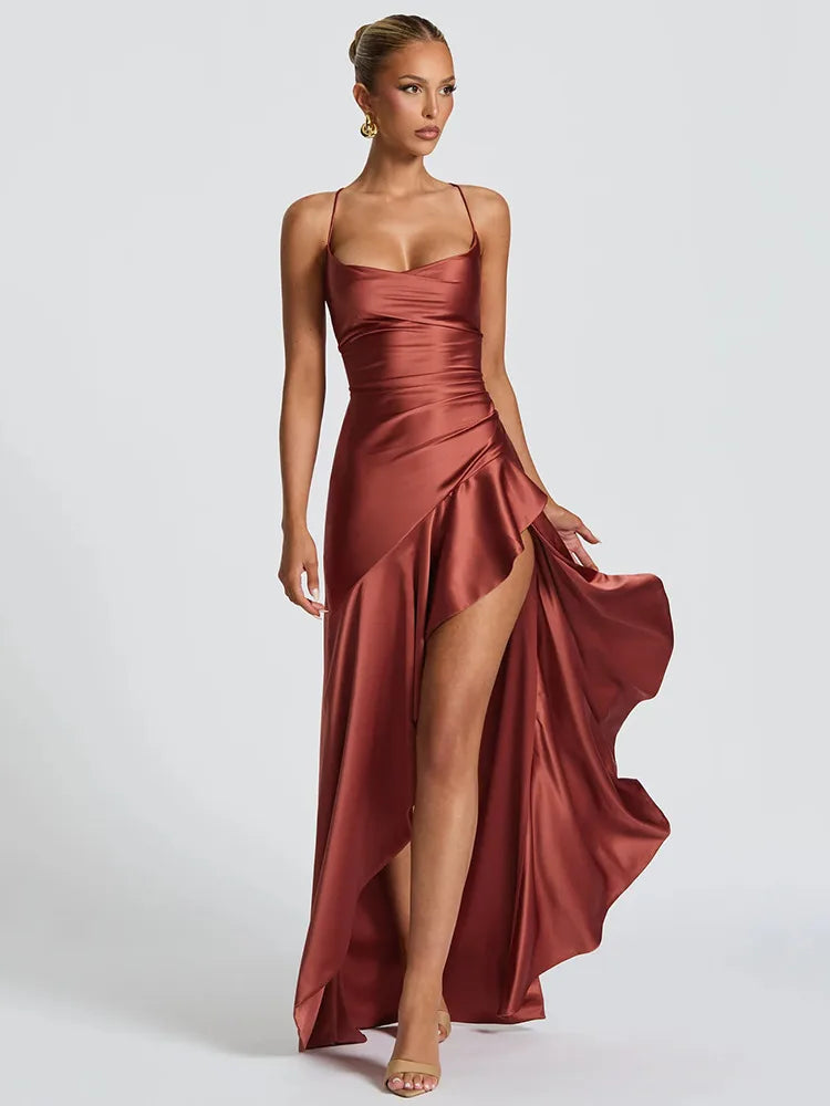 Damen Hochzeitskleid Spaghettiträger - Norvielle