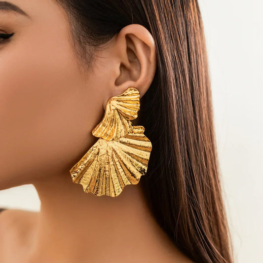 Aurelia Damen Statement-Ohrringe Gold Silber - Norvielle