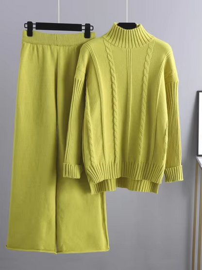 Norvielle Damen Strick-Kleid-Set Trendig