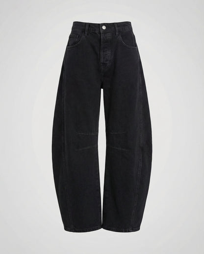 Damen Wide Leg Jeans Bequem