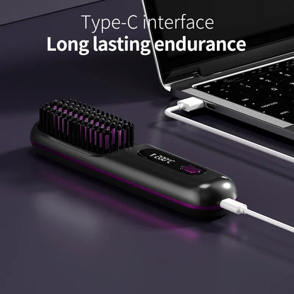 Kabelloser Haarglätter Keramik Ionentechnologie USB-Ladefunktion