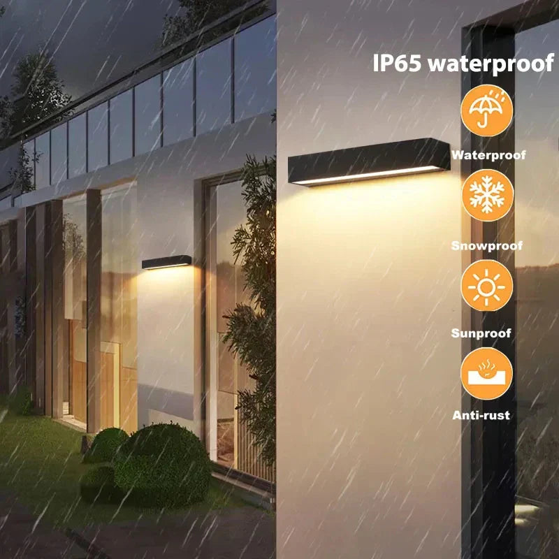 Solavella Solar-Wandleuchte 16 LEDs Wasserdicht Warmweiß