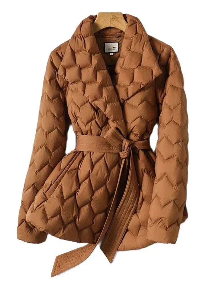 Damen Kurzjacke Taillenband - Norvielle