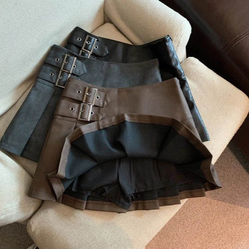 Norvielle Damen Mini Faltenrock - Norvielle