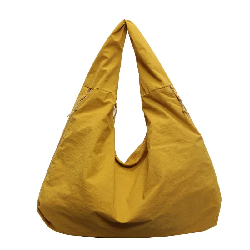 Damen Schultertasche Leicht Geräumig Beige