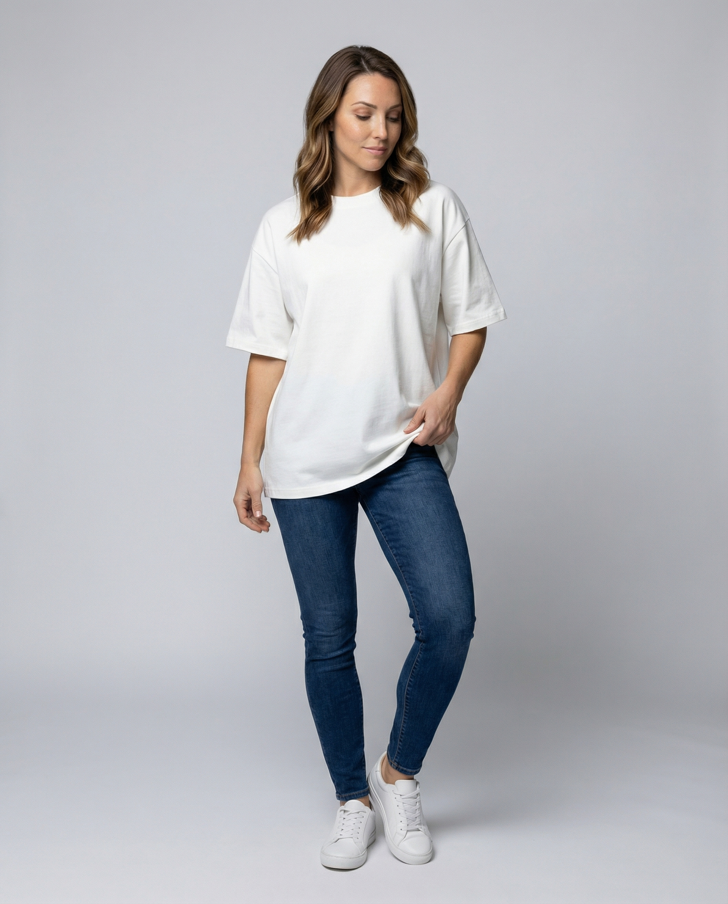 Damen Oversized T-Shirt aus Baumwolle