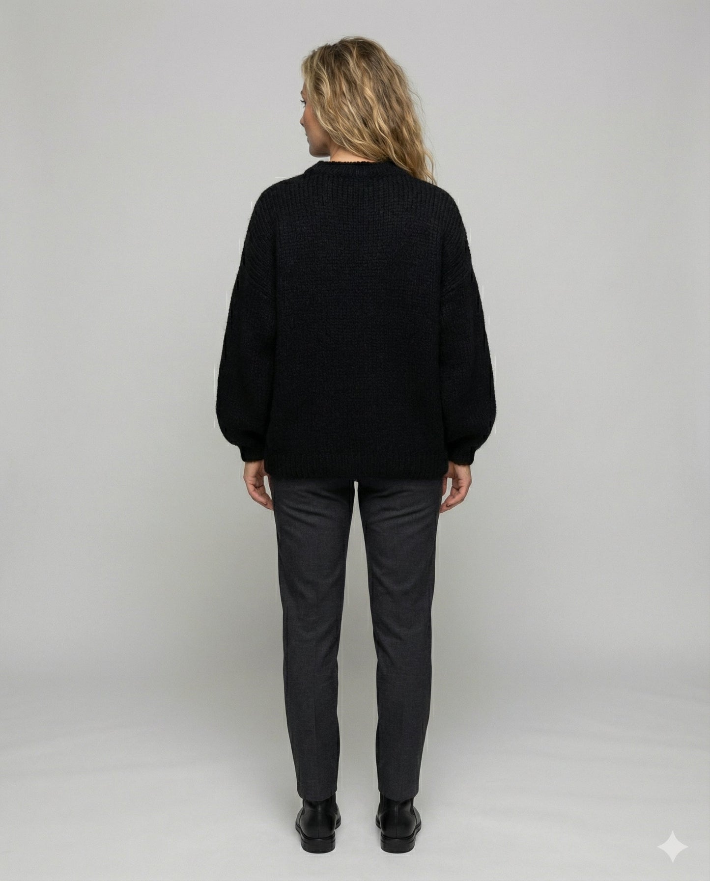 Damen Oversize Pullover Flauschig Norvielle