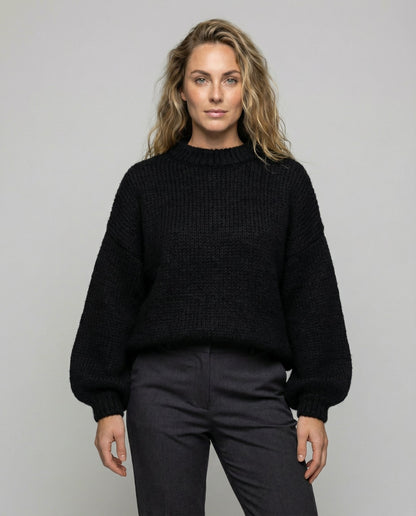 Damen Oversize Pullover Flauschig - Norvielle