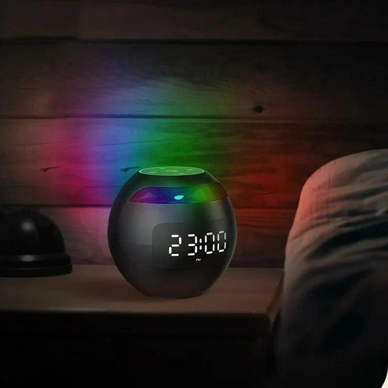 Bluetooth Lautsprecher Wecker LED Nachtlicht 2200mAh