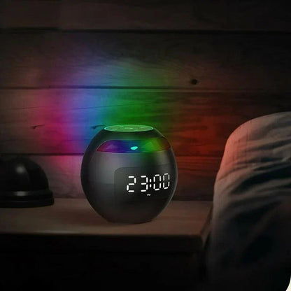 Bluetooth Lautsprecher Wecker LED Nachtlicht 2200mAh