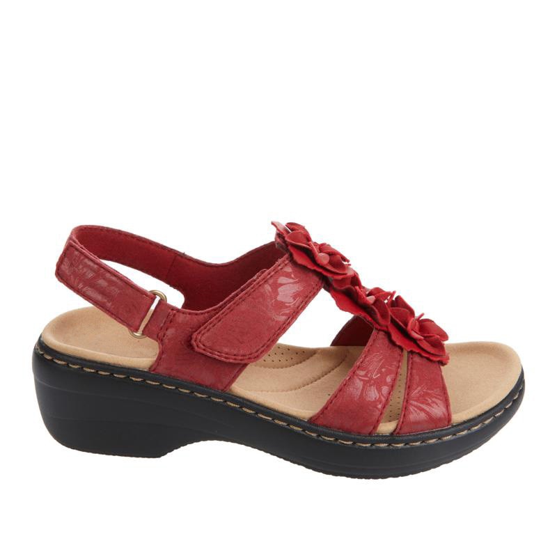 Norvielle Damen Orthopädische Sandalen Blumenmuster
