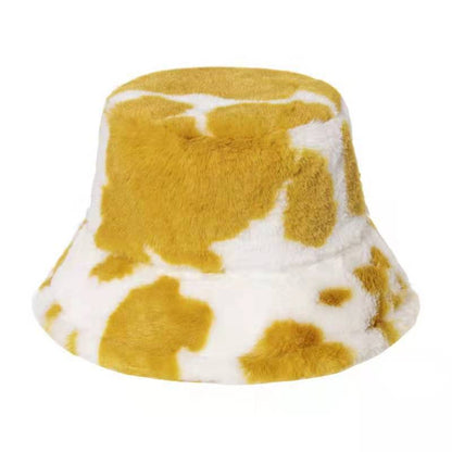 Weiche Unisex Mütze Warm Plüsch Winter Bucket Hat → Weiche Unisex