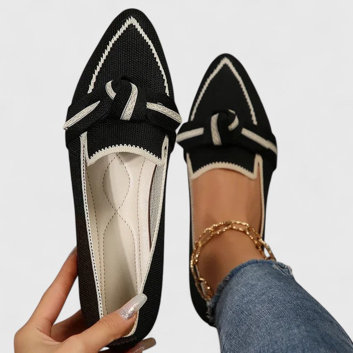 Damen Orthopädische Loafer Spitze Zulaufend