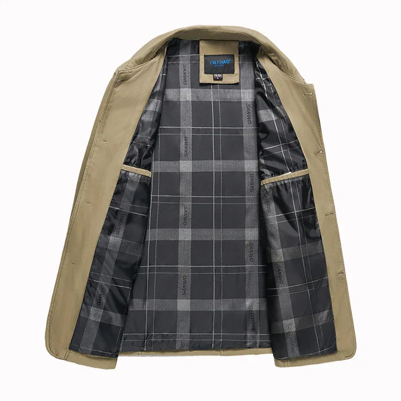 Herrenjacke Lockere Passform Entspannter Schnitt