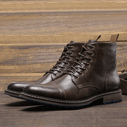 Herren Stiefel Geschlossene Form Schnürstiefel