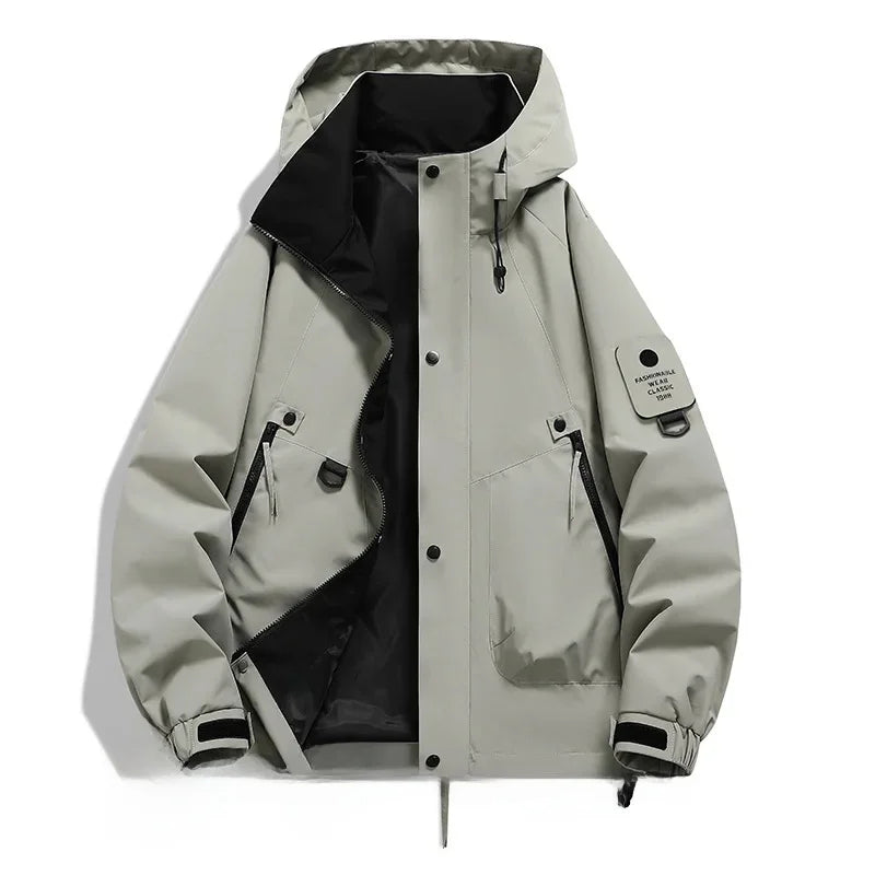 Herren Winterjacke Lockerer Schnitt