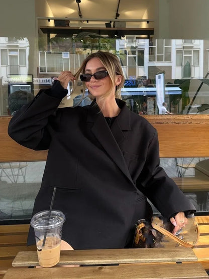 Norvielle Damen Übergrößer Blazer