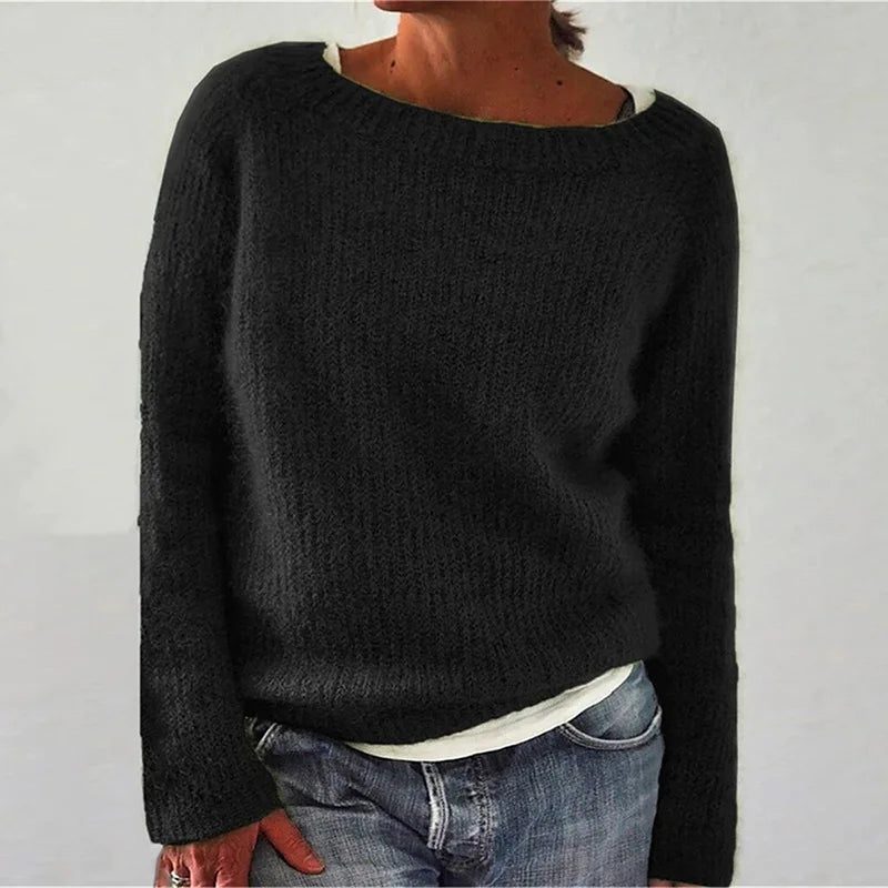 Damen Winterpullover Rundhals Norweger Style - Norvielle