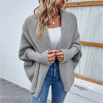 Damen Oversized Strickcardigan Kuschelpassform - Norvielle