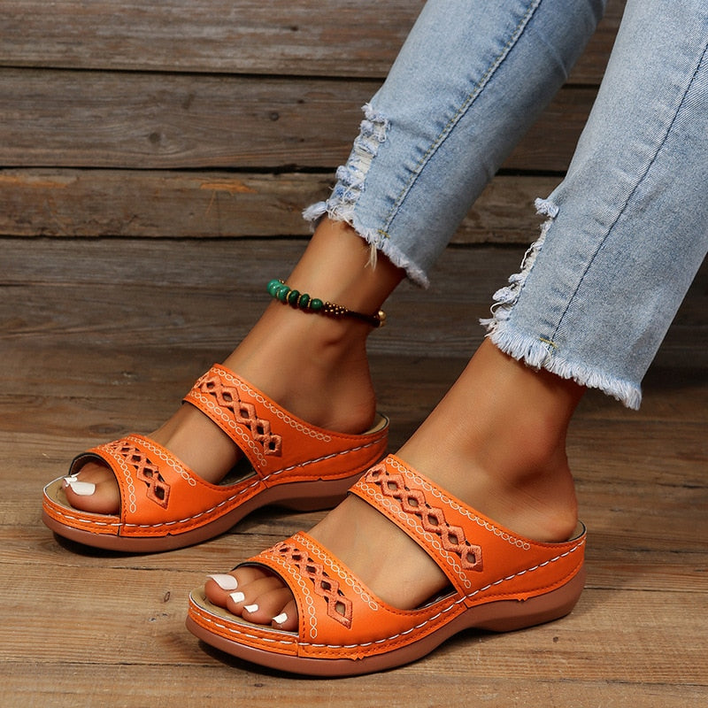 Damen Orthopädische Sandalen Komfort Unterstützung