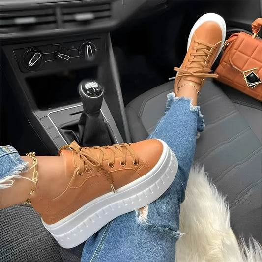 Norvielle Damen Bequeme Dicke Laufschuhe - Norvielle