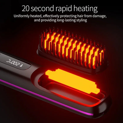 Kabelloser Haarglätter Keramik Ionentechnologie USB-Ladefunktion