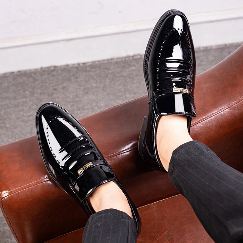 Elegante Herren Lackslipper Formell