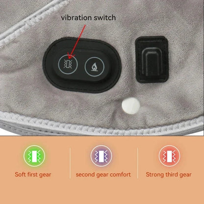 Nacken- & Schultermassager Weiches Plüsch Heizkissen mit Vibration 3