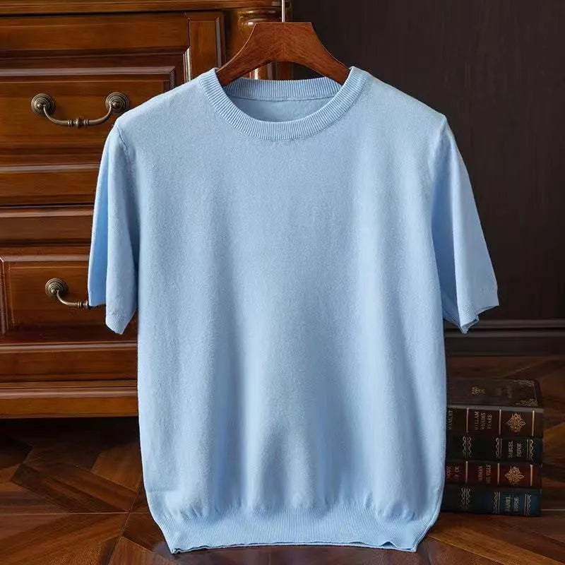 Norvielle Damen Kurzarm T-Shirt Elegantes Design Weiß