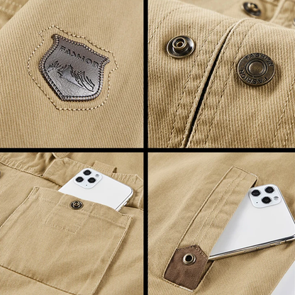 Herren Outdoorjacke Robustes Canvas