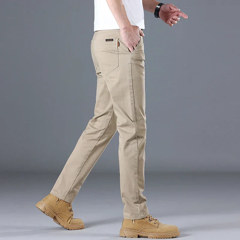 Herren Baumwollhose Slim Fit Gerades Bein
