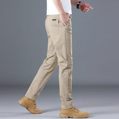 Herren Baumwollhose Slim Fit Gerades Bein