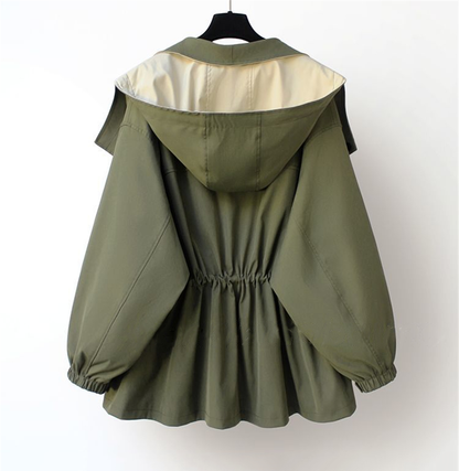Damen Übergangsjacke Moderner Layer-Look Frühjahr Herbst