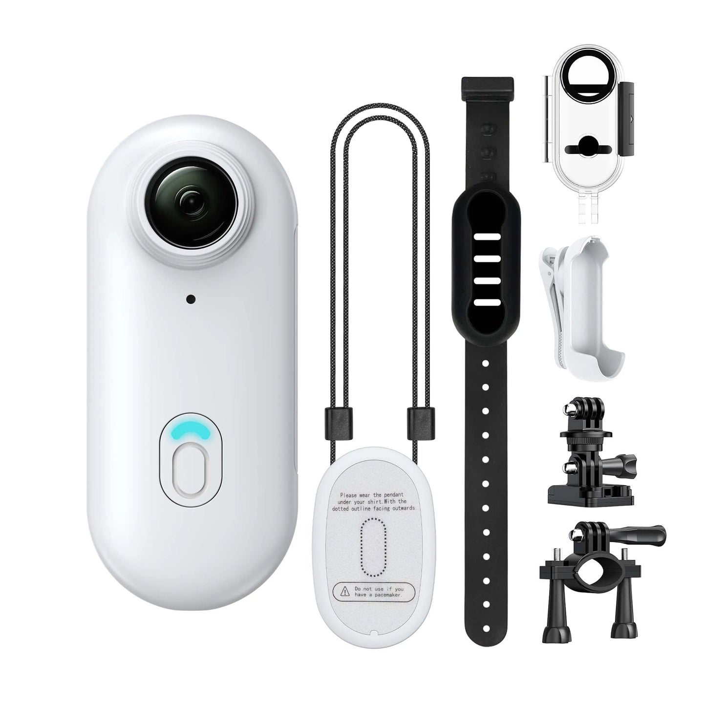 Wasserdichte 4K Action-Kamera WiFi Tragbar Magnetclip 360° Halterung
