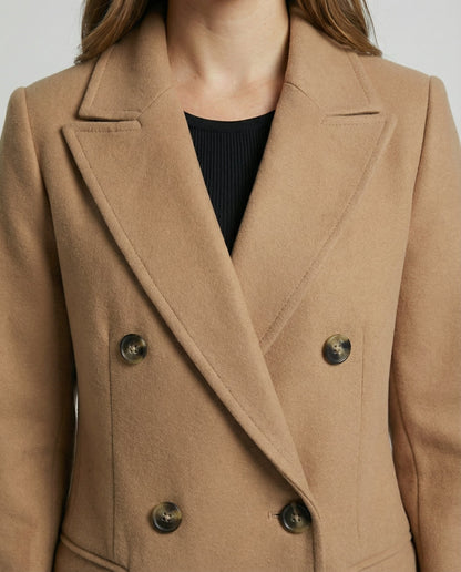 Damen Lange Winterjacke Elegantes Design