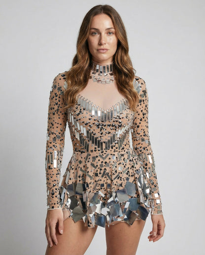 Damen Glitzer-Body Elegant - Norvielle
