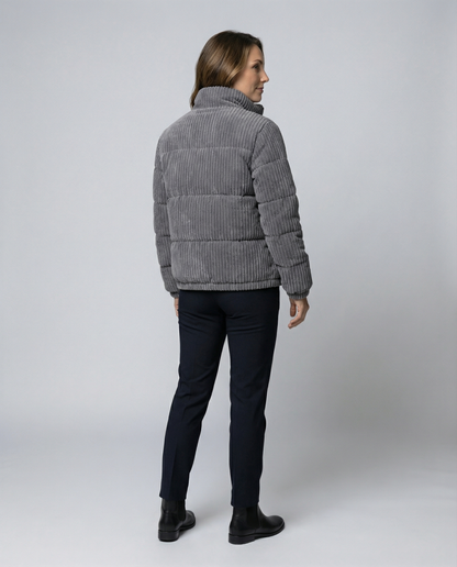 Weiche Damen Cordjacke Warm Beige