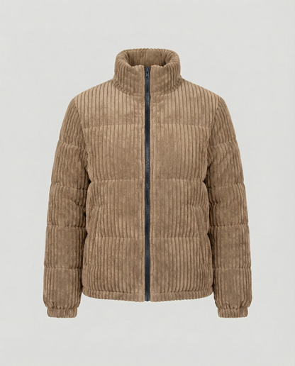 Weiche Damen Cordjacke Warm Beige